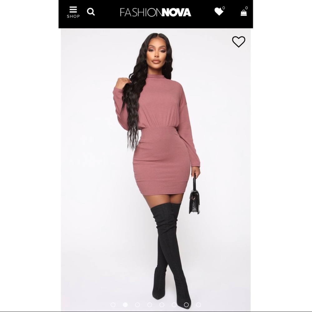 Fashionnova Ribbed Mini Dress - Picture 3 of 7